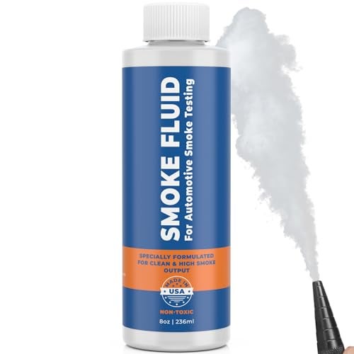 Samorillo Smoke Fluid Solution for Automotive Smoke Machine Testing - Made in USA - 8oz Liquid Smoke Refill Designed for Automotive Testing - EVAP, Vacuum, Fuel, Intake, Exhaust, Turbo Systems & Super Chargers - Image 1