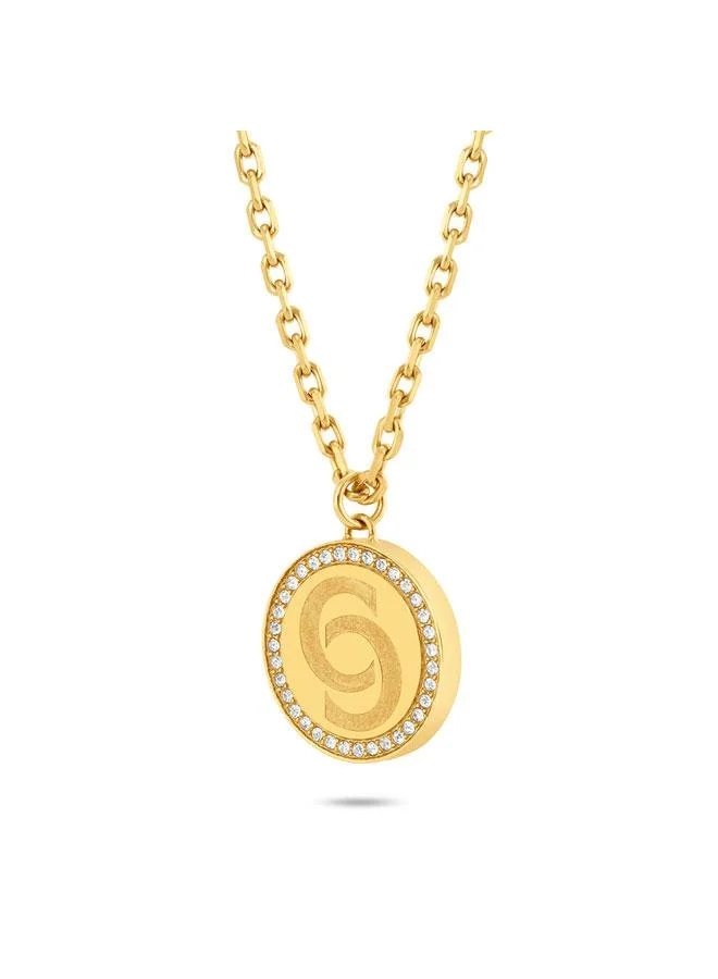 Ines Gold Plated Stainless Steel Necklace for Women 450mm
