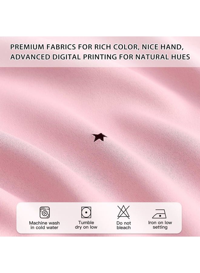 XiDi Light Pink Curtains for Girls Bedroom 84 Inches Long Blackout Nursery Curtains Double Layer with Sheer Overlay for Princess Room Grommet Privacy Room Darkening Window Drapes Light Pink 34-84/2 - Image 5