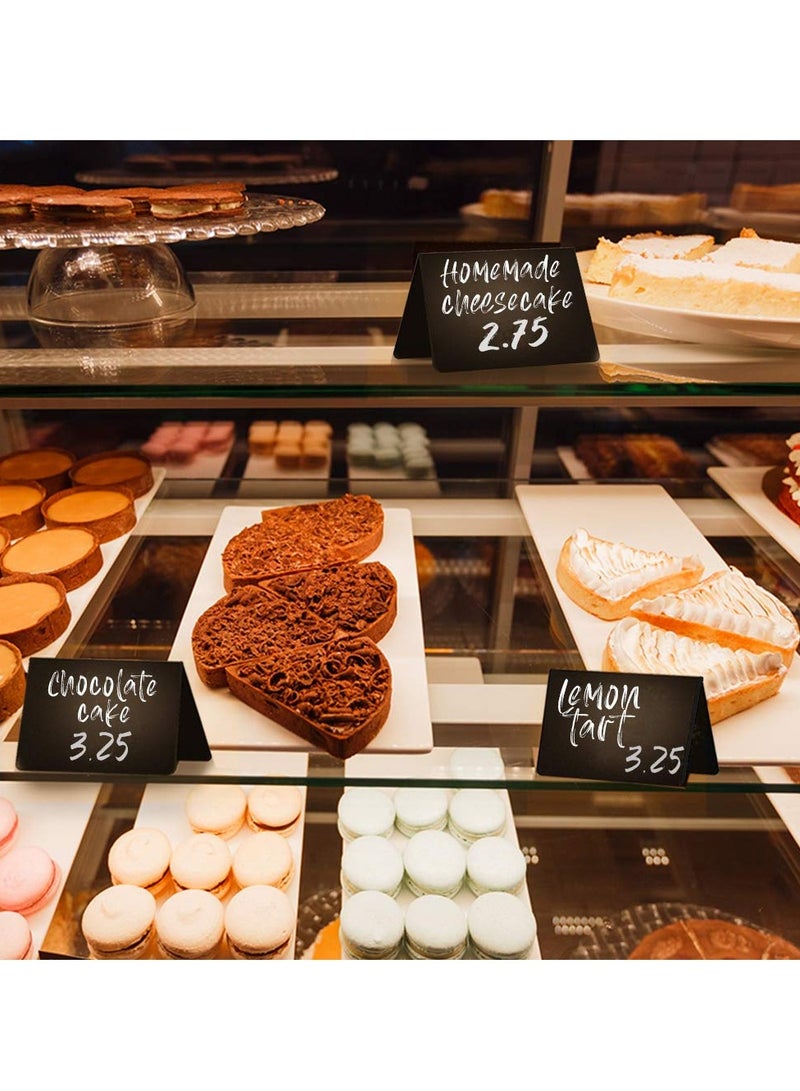 SOLARAE 10 Pack Mini Chalkboard Table Tent Signs - Image 4