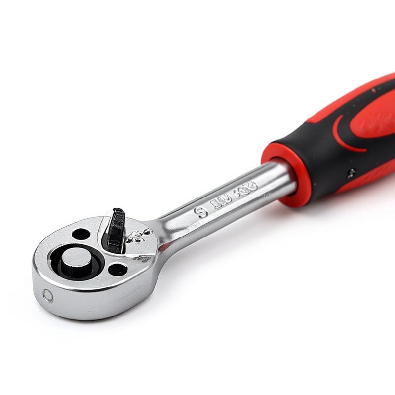 SNAPPSY طقم مفاتيح ربط السيارات 46 قطعة | مجموعة مفاتيح ربط فولاذية رقم 45 ومجموعة مفاتيح مترية | مجموعة أدوات يدوية للسيارات والأسر مع صندوق أدوات محمول - Image 3