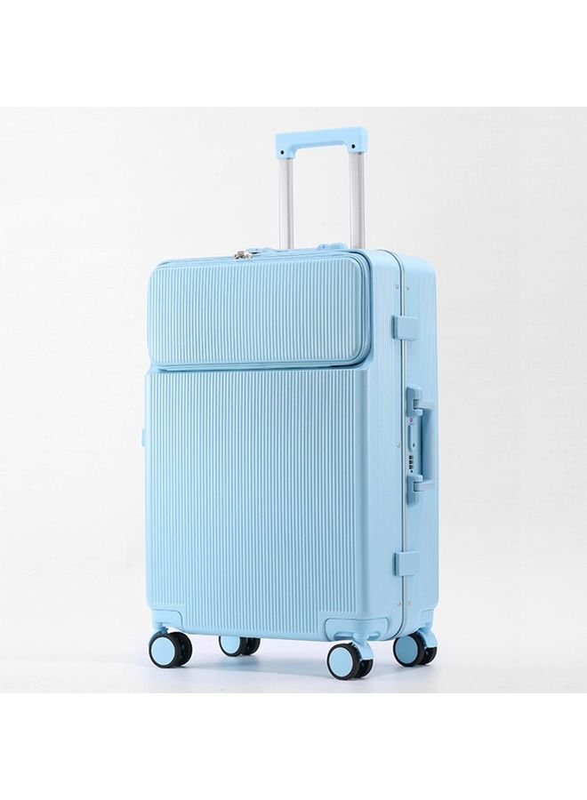 NKX Premium Expandable Aluminum Frame ABS & PC Suitcase With USB Charging Port 28 Inch - Image 3