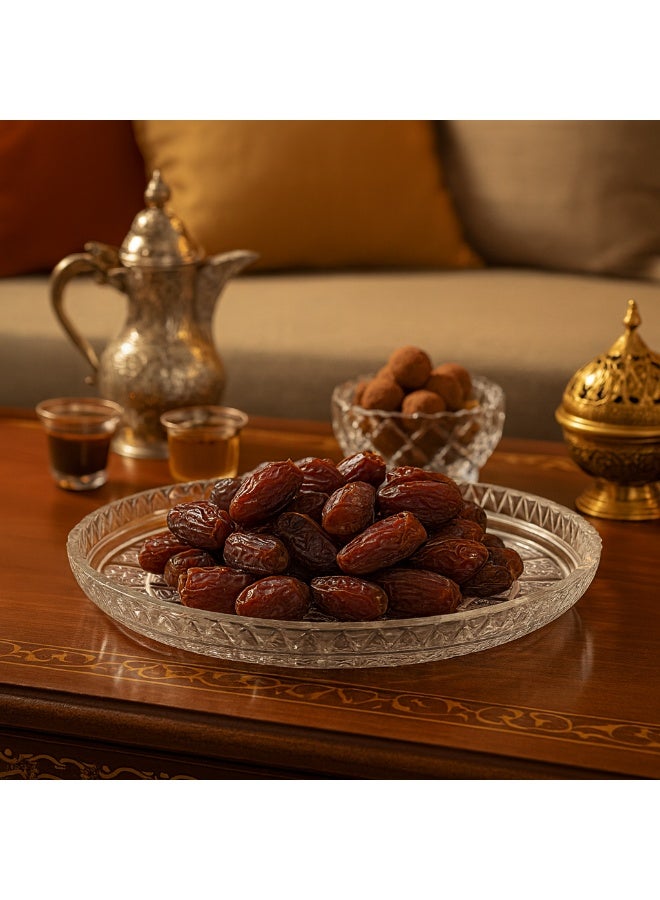 Delisoga A multi-use glass serving dish for sweets, fruits and nuts, size 33 cm - Image 1