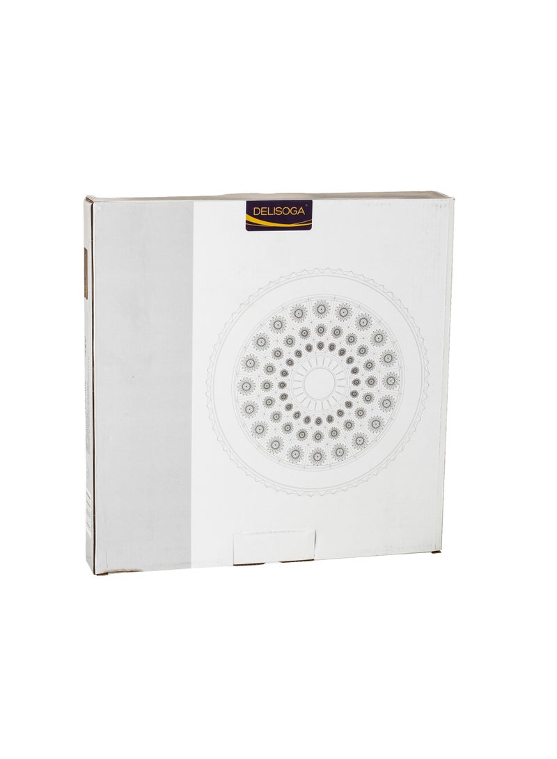 Delisoga A multi-use glass serving dish for sweets, fruits and nuts, size 33 cm - Image 4