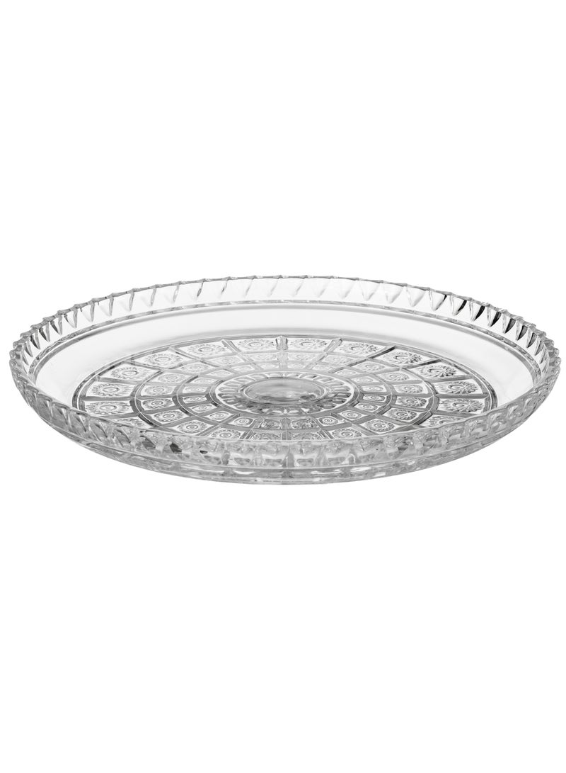 Delisoga A multi-use glass serving dish for sweets, fruits and nuts, size 33 cm - Image 2