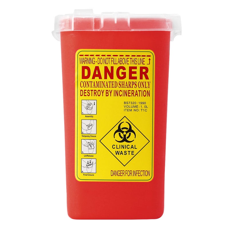 Tattoo Medical Plastic Sharps Container Biohazard Needle Disposal Waste Box For Tattooing Artist - Image 3