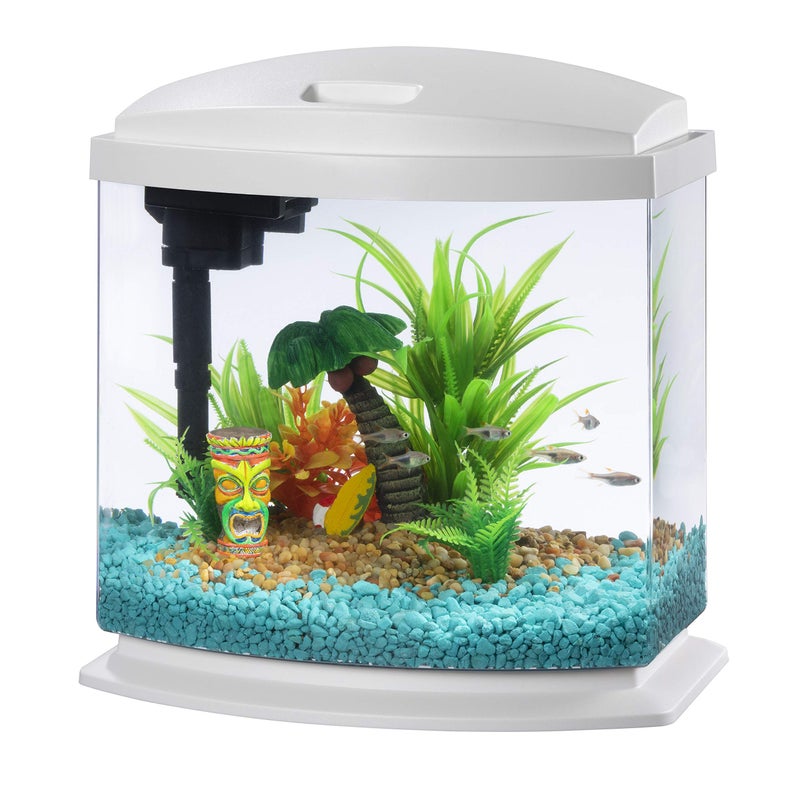 Aqueon LED MiniBow Aquarium Kit with SmartClean Technology, White, 2.5 Gallon - Image 2
