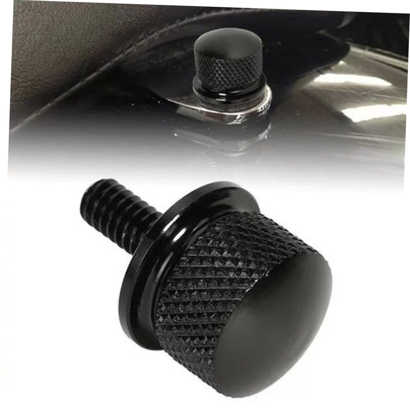 Black Knurled Aluminum Seat Bolt Stainless Steel Screws For Upholstery Medium Size - Image 3