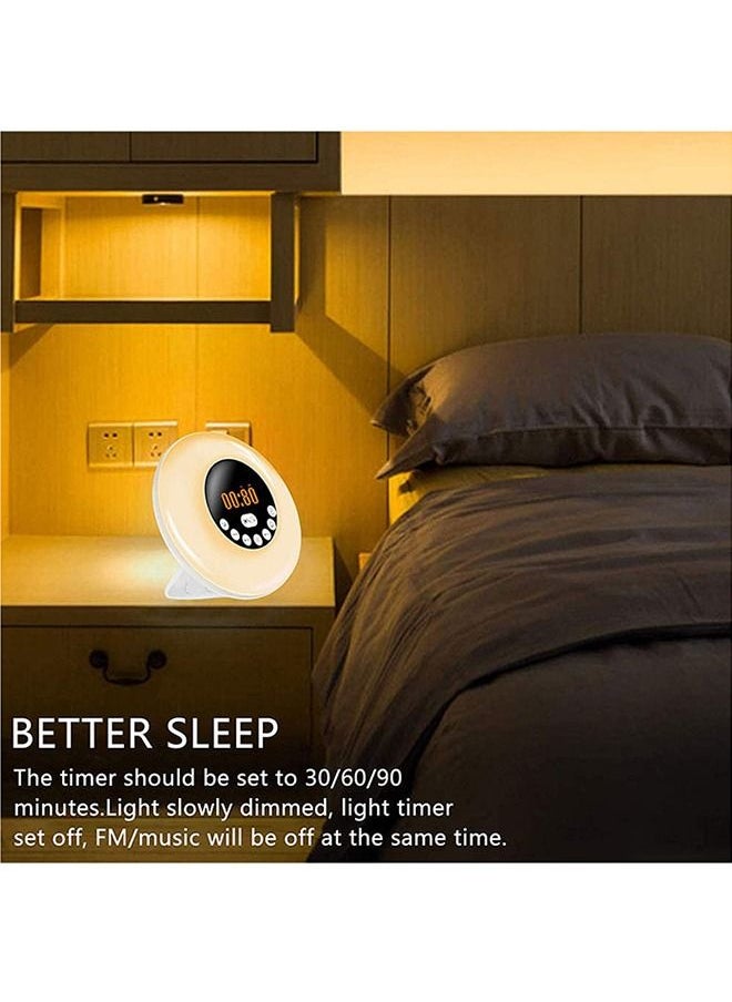 Generic - Digital Clock & Alarm & Radio & Color Light Rechargeable Battery – S6 - Image 1