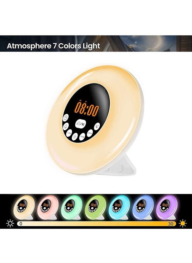 Generic - Digital Clock & Alarm & Radio & Color Light Rechargeable Battery – S6 - Image 1