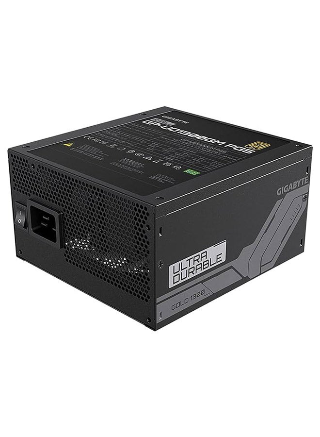 جيجابايت GP-UD1300GM PG5 1300W 80 Plus Gold Certified Fully Modular Power Supply Black - Image 5