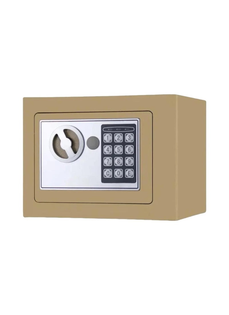 Deli Metal Digital Safe 23X17X17 cm-Beige.  - Image 1