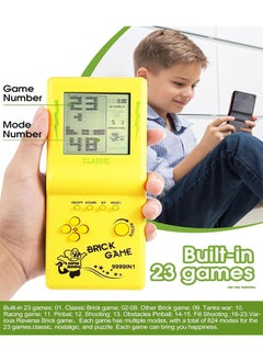 KASTWAVE 3.5 Inch Large Screen Retro Brick Game Console, Include 23 Classic Games, Each Game Can Be Set With Different Modes and Difficulty, Lightweight Handheld Game Console, More Convenient To Carry  - Image 2