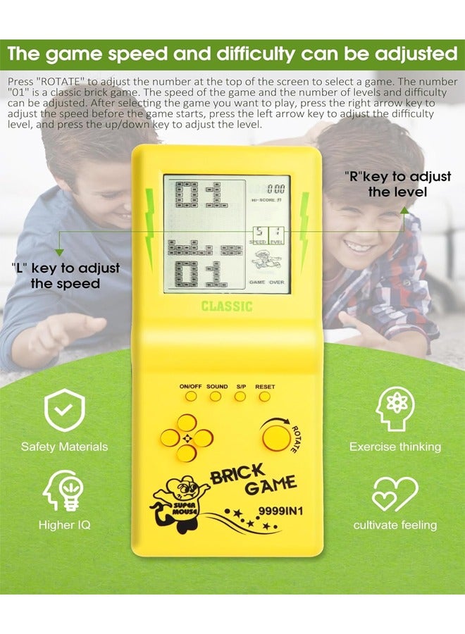 KASTWAVE 3.5 Inch Large Screen Retro Brick Game Console, Include 23 Classic Games, Each Game Can Be Set With Different Modes and Difficulty, Lightweight Handheld Game Console, More Convenient To Carry - Image 3