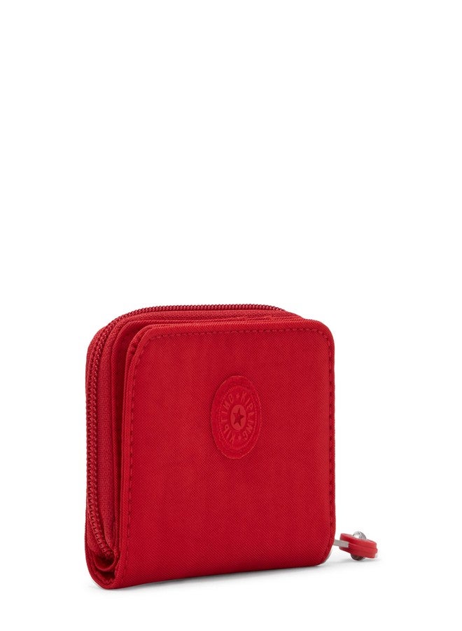 KIPLING KIPLING محفظة كيبلينج النسائية، صغيرة الحجم وعملية، مصنوعة من النايلون، لحفظ بطاقات السفر، لون الكرز، 3 بوصات طول × 4.125 بوصة ارتفاع × 1 بوصة عمق (مقاس أمريكي واحد). - Image 4