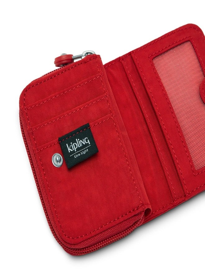 KIPLING KIPLING محفظة كيبلينج النسائية، صغيرة الحجم وعملية، مصنوعة من النايلون، لحفظ بطاقات السفر، لون الكرز، 3 بوصات طول × 4.125 بوصة ارتفاع × 1 بوصة عمق (مقاس أمريكي واحد). - Image 5