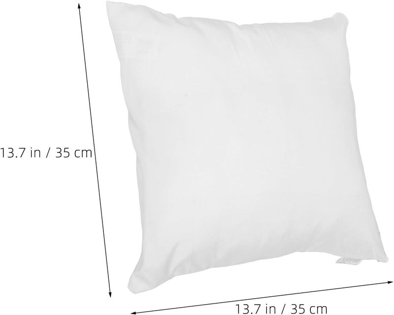 2pcs Square Pillow Insert - 14x14 Decorative Throw Pillow Stuffer for Couch Sofa - Alternative Cushion Sham Stuffer for Living Room Bedroom - Image 3