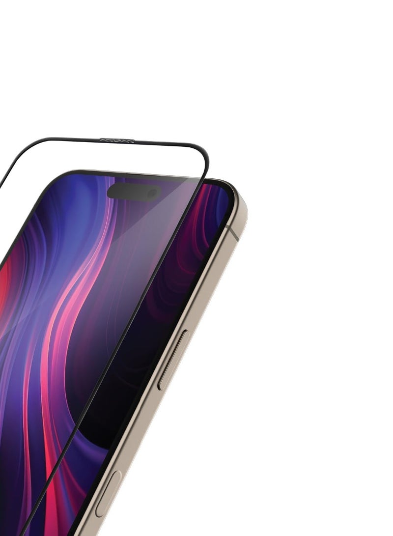Moxedo Moxedo Ultra Shield Tempered Glass Screen Protector HD Clear 9H Hardness Full Coverage with Auto-Align Easy Applicator for iPhone 16 Pro 6.3 inch 