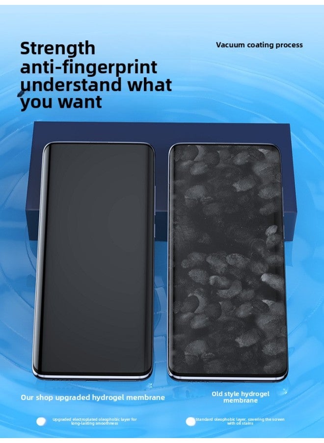 ينطبق على فيلم الهاتف المحمول Vivox90 X100/x80pro S15/17/16/18 شاشة منحنية X200pro مقواة - اللون: هيدروجيل مستورد 【فرك اللعبة * فتح الغراء الكامل في ثوانٍ】 قطعتان * قطعة أثرية مجانية - الحجم: iQOO Z5x - Image 4