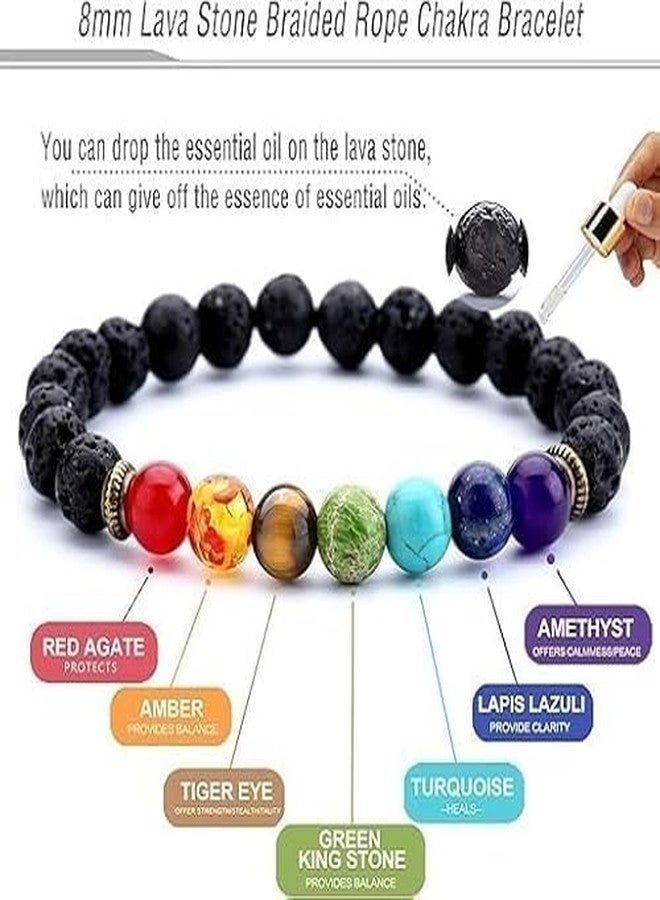 Kirit Gemstones Bracelets | Natural Stones With Certificate Of Authenticity For Unisex Adult (Agate) - Image 2