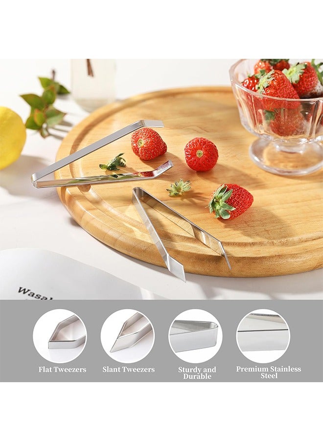 2 Pieces Fish Bone Tweezers Set Includes Stainless Steel Tongs Tweezers Fish Scale Scraper Removers Flat And Slant Tweezers Pliers For Chef Cooking Utensils, Sea Food, Beauty Tools - Image 3