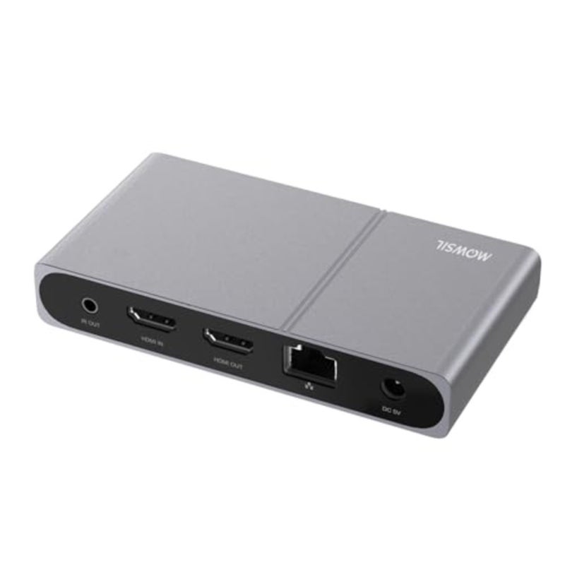موسع HDMI KVM لاستخدام جهاز عرض تلفزيون الكمبيوتر، سبائك الألومنيوم، أسود، إشارة ثابتة لمسافة طويلة 120 مترًا مع 4K@30 هرتز عبر CAT6، دعم USB IR، واحد إلى عدة ما يصل إلى 253 جهاز استقبال، التوصيل والتشغيل - Image 2