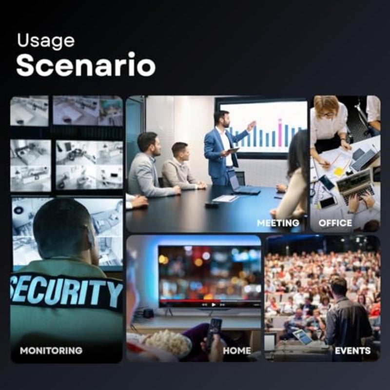 موسع HDMI KVM لاستخدام جهاز عرض تلفزيون الكمبيوتر، سبائك الألومنيوم، أسود، إشارة ثابتة لمسافة طويلة 120 مترًا مع 4K@30 هرتز عبر CAT6، دعم USB IR، واحد إلى عدة ما يصل إلى 253 جهاز استقبال، التوصيل والتشغيل - Image 4