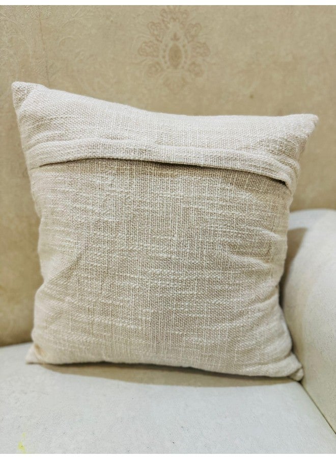Furnistitchs Furnistitchs Premium Decorative Throw Cushion Pillow Cover Boho Home Decor - Living Room Bedroom Couch Sofa Cushion Covers 16 inch x 16 inch (2, Cream Arcs) - Image 3