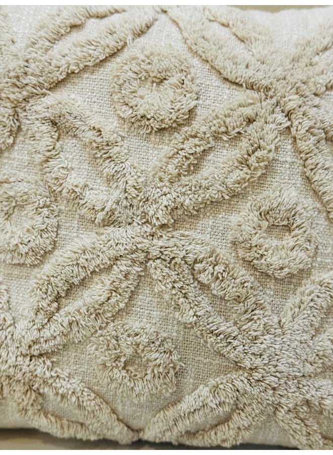 Furnistitchs Furnistitchs Premium Decorative Throw Cushion Pillow Cover Boho Home Decor - Living Room Bedroom Couch Sofa Cushion Covers 16 inch x 16 inch (2, Cream Arcs) - Image 2