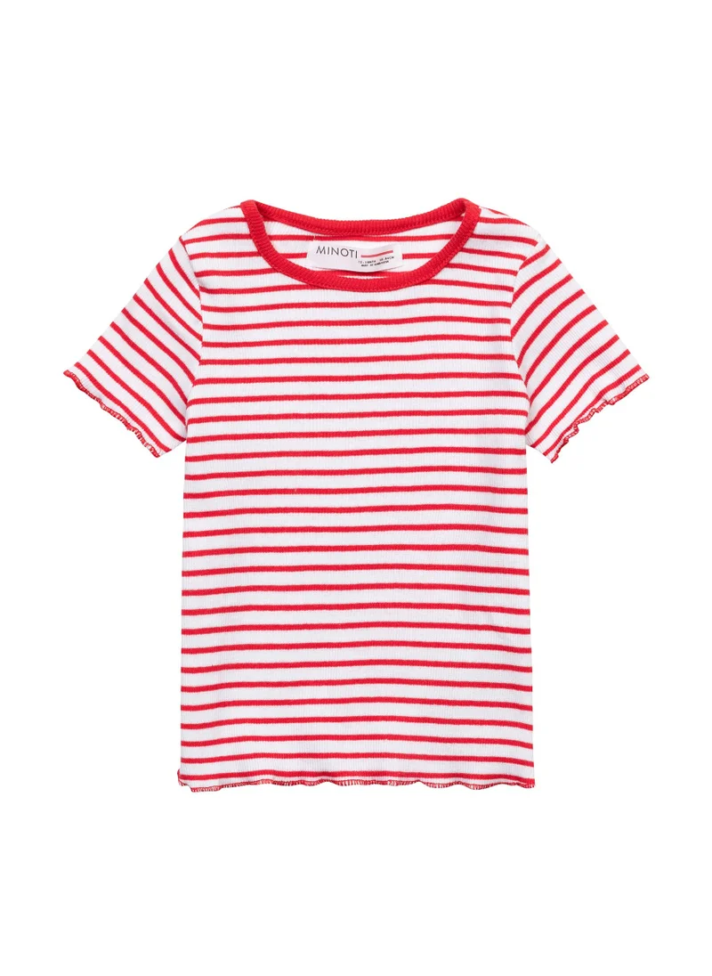 مينوتي Kids Ribbed T-shirt