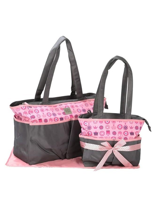 Mee Mee Nursing Diapers Bag |Adjustable Strap,Water&Stain Resistant BackPack |Spacious Bag With Multi Pockets for Keeping Milk Bottle With Diaper Changing Mat |All Baby Essentials In1 Bag (Grey)