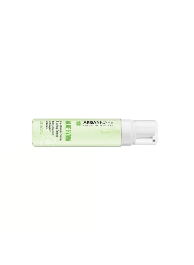 Arganicare Aloe Hydra 2-In-1 Foaming Cleanser 225ml - Image 2