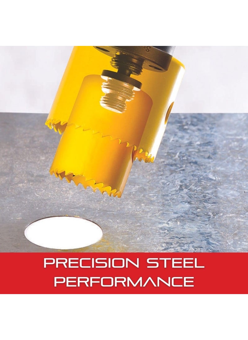 Starrett Starrett BiMetal Fast Cut Straight Pitch Hole Saw with Abrasion Resistant HSS Teeth  Ideal for Cutting Metal Steel and Wood  134 Diameter 158 Depth  FCH0134G  - Image 4