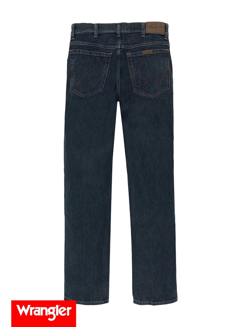 رانجلر بنطال جينز رجالي Wrangler Authentic بقصّة عادية (لون حجري داكن) - Image 4