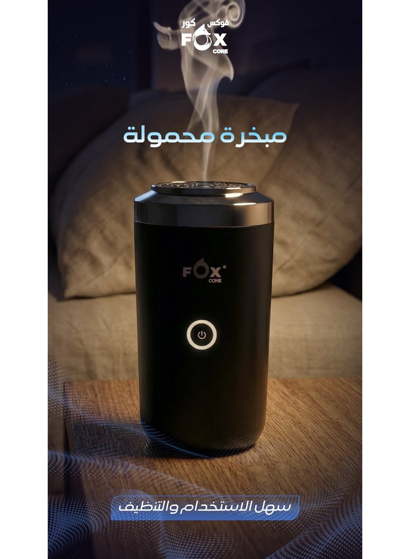 Fox Stylish Portable Incense Burner with built-in Oud Storage for Home Office and Car - Image 2