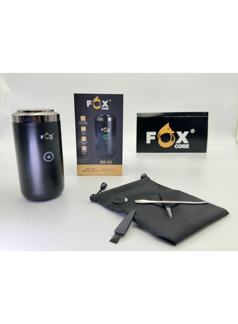 Fox Stylish Portable Incense Burner with built-in Oud Storage for Home Office and Car - Image 3