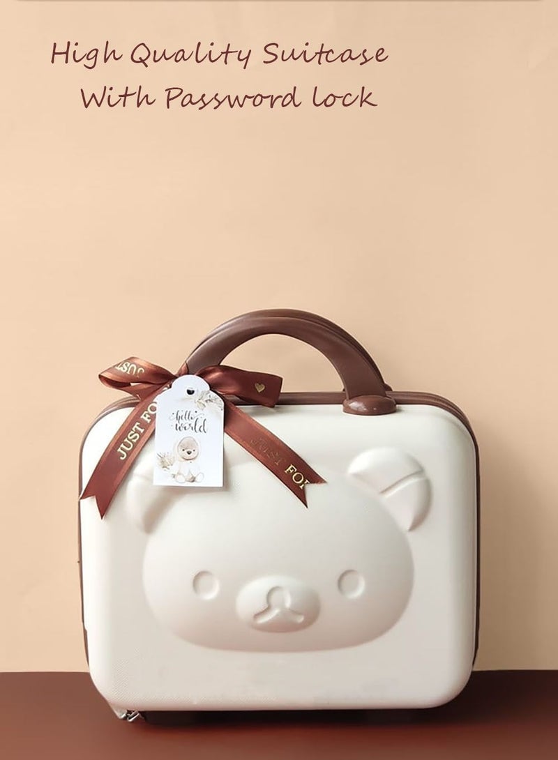 Baby Giftset for Newborn With Rompers and Wooden Toys in Cute Suitcase in Bear Theme for Girls and Boys - Image 3