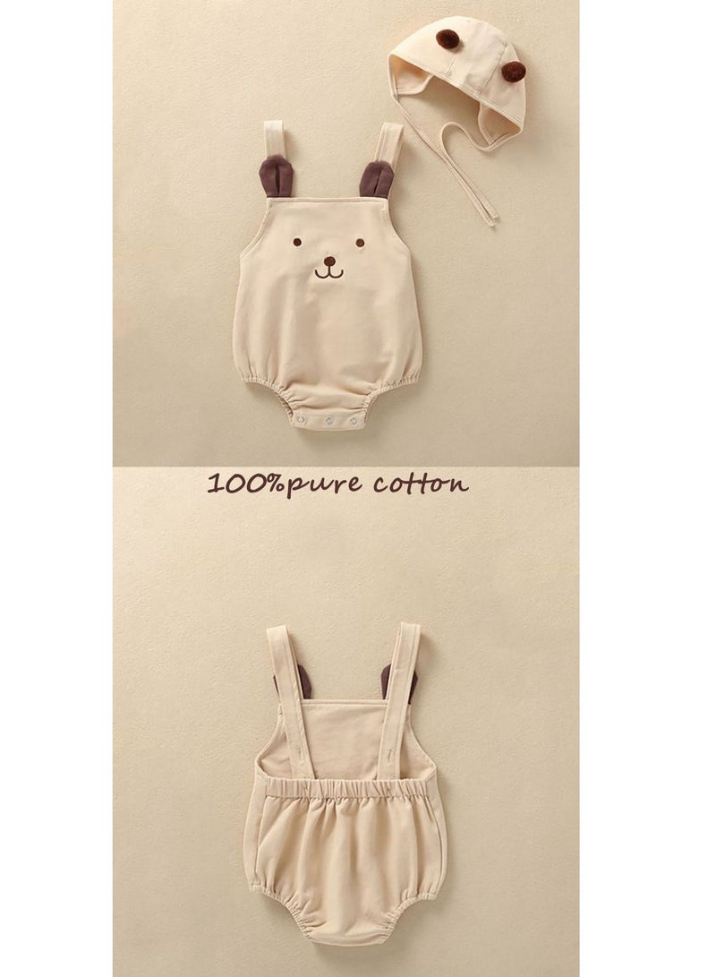Baby Giftset for Newborn With Rompers and Wooden Toys in Cute Suitcase in Bear Theme for Girls and Boys - Image 4