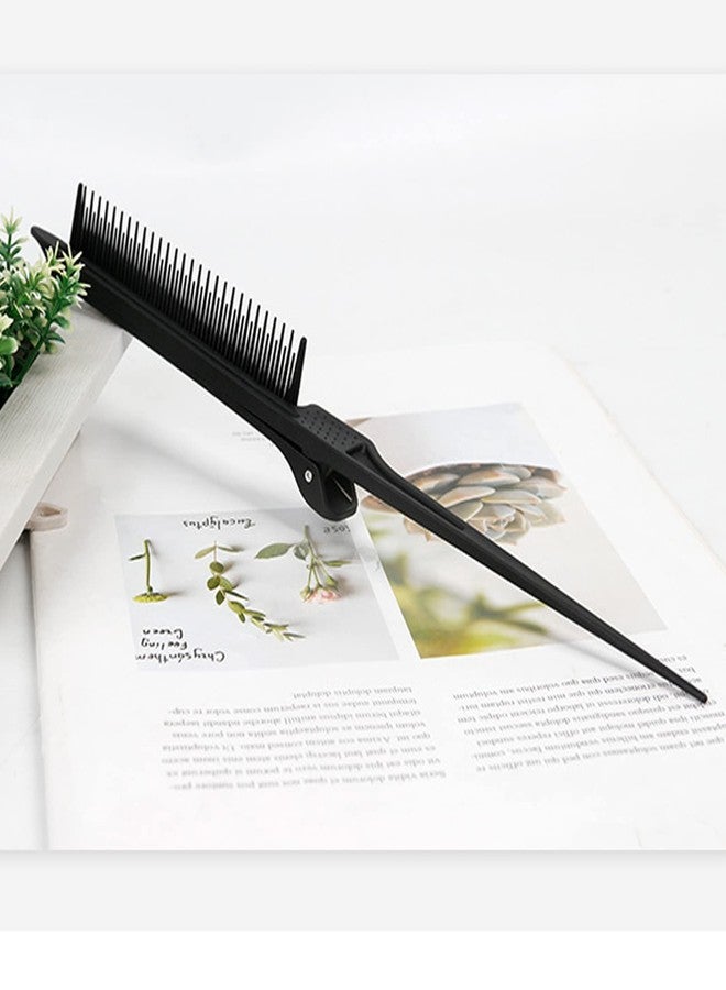 Chazcool Rat Tail Teasing Clip Comb, Rat Tail Combs for Women, Comb with Parting Tip, Hair Coloring Styling Tools for Knotty Hair Unkempt Hair - Image 4