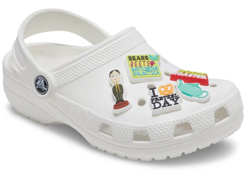 Crocs® Jibbitz Charms – Mixed Characters for Kids Shoes – Synthetic Material – Easy Attachment – Post Closure The Office 5-Pack 1 One Size One Size - Image 3