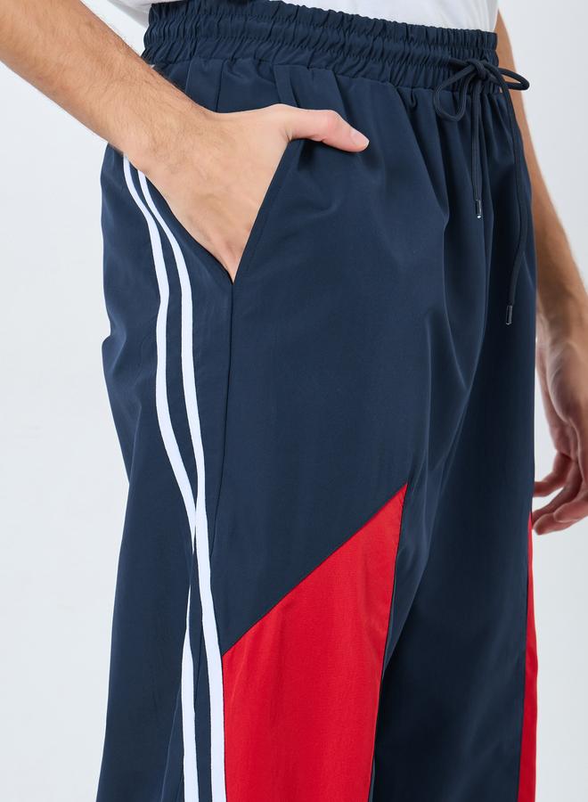 Styli Cut and Sew Panel with Striped Detail Joggers - Image 3