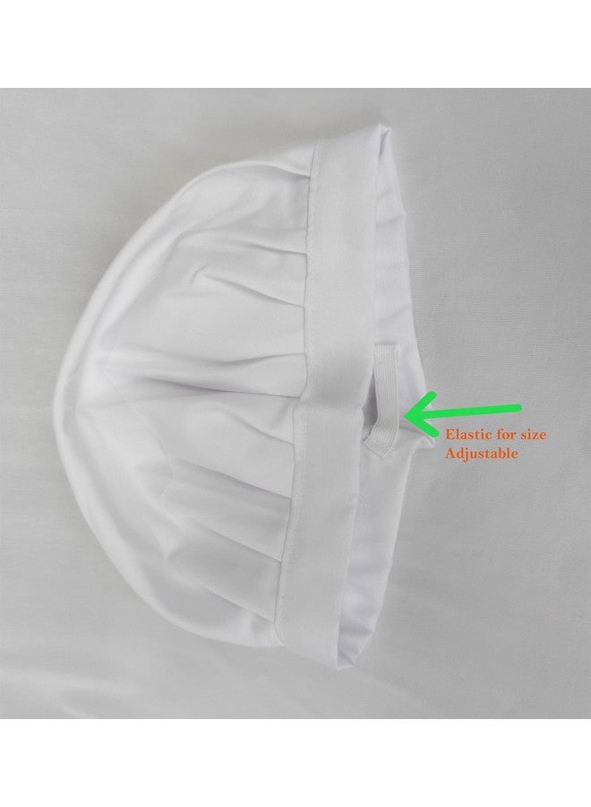Switchon مئزر طهي مطبوع من بوليستر Switchon بحجم مجاني مع قبعة الطاهي - أبيض 23x30 بوصة (57x77 سم) - Image 5