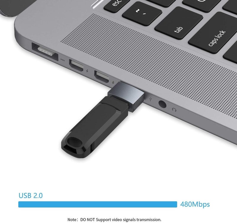 Kanget Dual Pack USB Type C Female to USB Male Adapter Type C Connector, USB Converter with Standard USB 3.1 Interface (2 Pieces, Grey) - Image 4