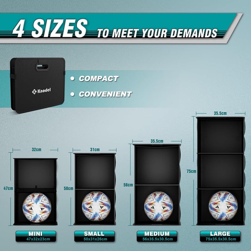 Large Car Trunk Organizer - Foldable with 3 Compartments - Image 5