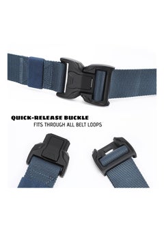 KASTWAVE Men's Tactical Belt, Nylon Military Web Belts for Men with Black Buckle for Cargo Shorts  - Image 2