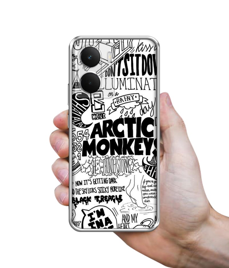 Casotec Arctic Monkeys Pattern Design Printed Silicon Soft TPU Back Case Cover for Realme P3 5G - Image 3