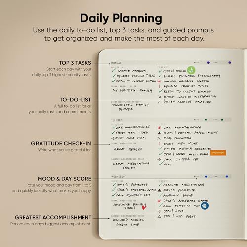 PRODUCTIVITY STORE Undated, 2026 Planner, 8.5" x 11" - The #1 Productivity Planner to Achieve Your 2026 Goals - Planner 2026-2027 by PRODUCTIVITY STORE (A4, BLACK) - Image 3