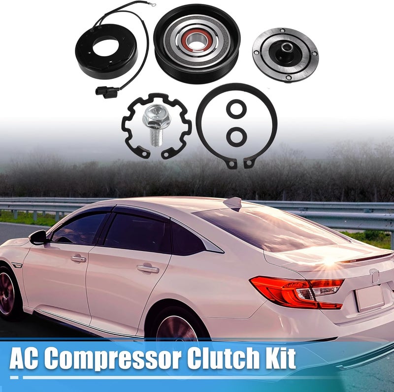uxcell AC Compressor Clutch A/C Clutch Pulley Coil Set for Honda Accord 2013-2017 2.4L - Image 2