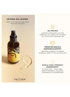 PATTERN Beauty by Tracee Ellis Ross Jojoba Hair Serum, 3.9 Fl Oz, Safflower, Jojoba, Rosehip, Olive & Lavender Oils, Lightweight Moisture Boost for Hair and Scalp  - Image 2