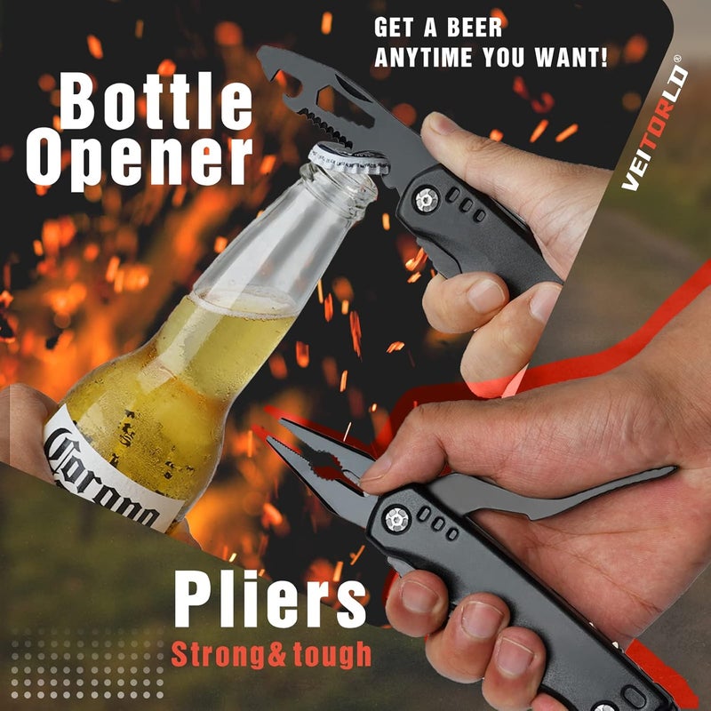 VEITORLD Gifts for Men Him Husband Valentine's Day, Cool Survival Tools Hammer Multitool, Unique Gifts for Husband from Wife, Anniversary Birthday Gift for Husband Wife Boyfriend, Camping Accessories - Image 5